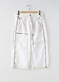 Pantacourt coupe droite blanc FREEMAN T.PORTER femme