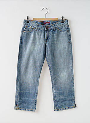 Pantacourt slim bleu RWD femme