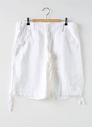 Bermuda coupe droite blanc LOIS femme
