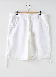 Bermuda coupe droite blanc LOIS femme