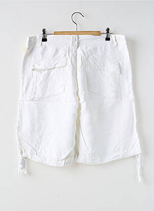 Bermuda coupe droite blanc LOIS femme