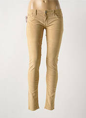 Pantalon slim beige LE TEMPS DES CERISES pour femme seconde vue