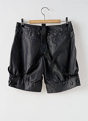 Short fermeture zippée sous rabat boutonné gris DDP femme