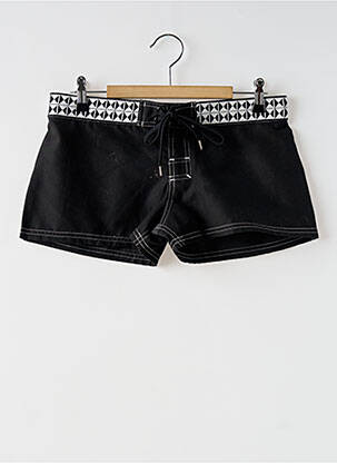 Short coupe droite noir PULL IN femme
