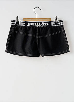 Short coupe droite noir PULL IN femme
