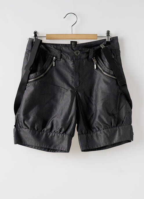Short fermeture zippée sous rabat boutonné gris DDP femme