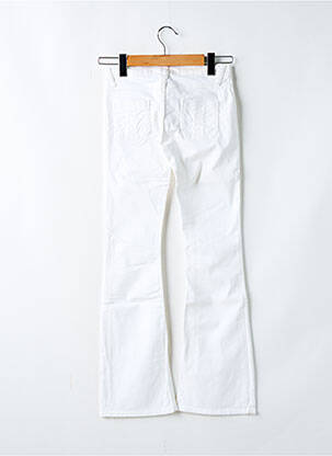 Pantalon droit tissage popeline blanc RWD fille