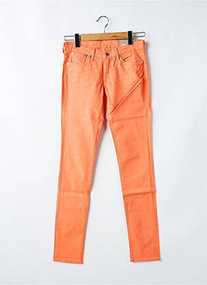 Pantalon slim tissage popeline orange PEPE JEANS fille
