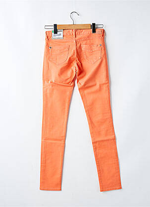 Pantalon slim tissage popeline orange PEPE JEANS fille