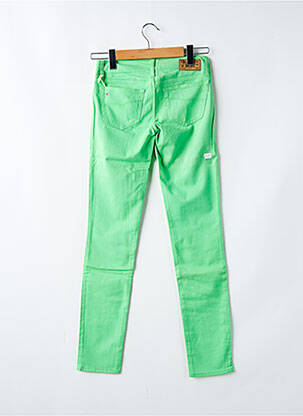 Pantalon slim tissage popeline vert DIESEL fille