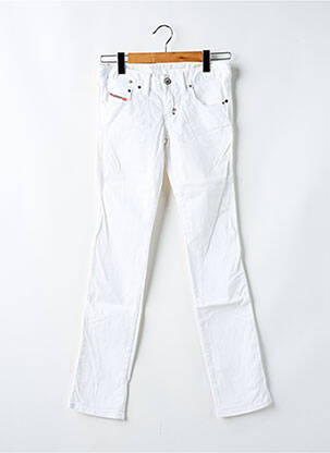 Jeans coupe slim stretch blanc DIESEL fille