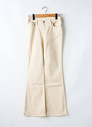 Pantalon droit tissage popeline beige CIMARRON fille