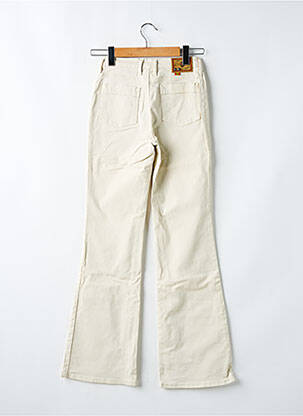Pantalon droit tissage popeline beige CIMARRON fille