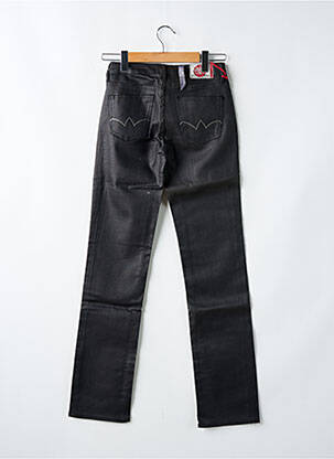 Pantalon slim tissage enduit taille normale noir LE TEMPS DES CERISES femme