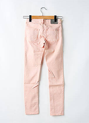 Jeans coupe slim stretch taille ajustable rose LE TEMPS DES CERISES fille