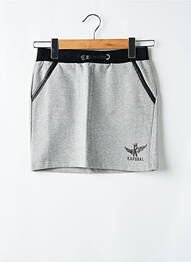 Jupe courte poches gris KAPORAL fille