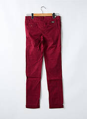 Pantalon chino rouge KAPORAL pour enfant seconde vue