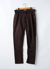 Pantalon slim marron JAPAN RAGS pour fille seconde vue