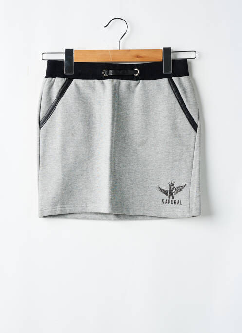 Jupe courte poches gris KAPORAL fille