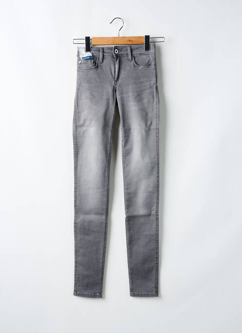 Jeans coupe slim gris SALSA pour femme