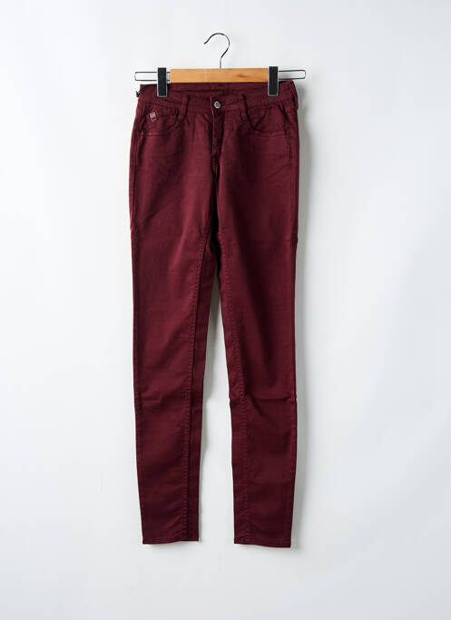 Jeans coupe slim violet LE TEMPS DES CERISES pour femme