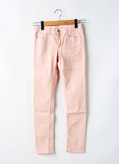 Jeans coupe slim rose LE TEMPS DES CERISES pour fille