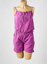 Combishort coupe cintrée fines bretelles violet LE TEMPS DES CERISES fille