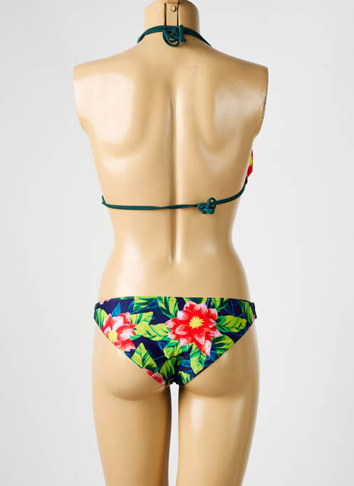 Maillot de bain 2 pièces bleu PULL IN pour femme