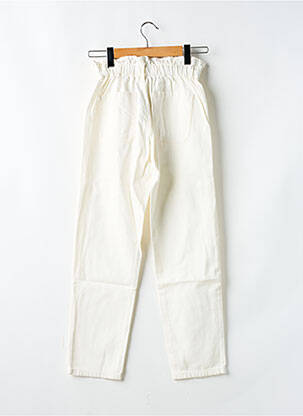 Jeans coupe droite taille élastique taille élastique blanc TEDDY SMITH fille
