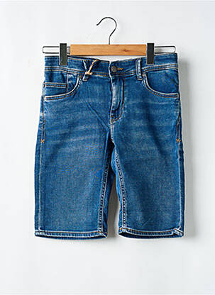 Bermuda tissage denim taille ajustable bleu TEDDY SMITH garcon