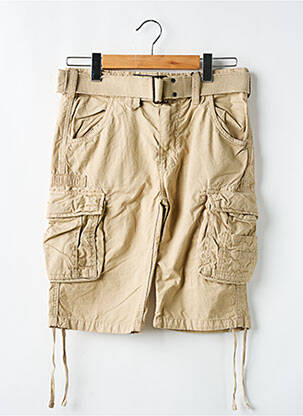Bermuda multipoches taille normale beige SCHOTT homme