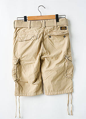 Bermuda multipoches taille normale beige SCHOTT homme