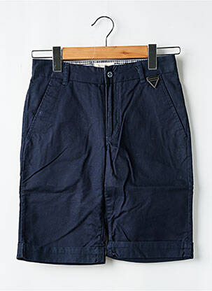 Bermuda tissage popeline taille normale bleu ELEVEN PARIS homme