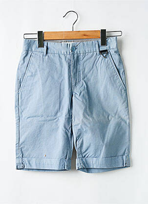 Bermuda tissage popeline taille normale bleu ELEVEN PARIS homme