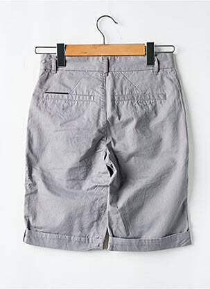 Bermuda tissage popeline taille normale gris ELEVEN PARIS homme