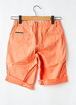 Bermuda tissage popeline taille normale orange ELEVEN PARIS homme