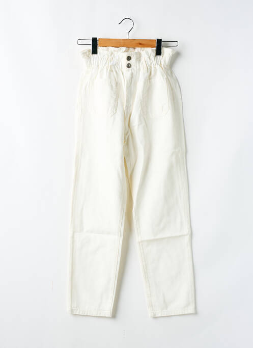 Jeans coupe droite blanc TEDDY SMITH pour fille