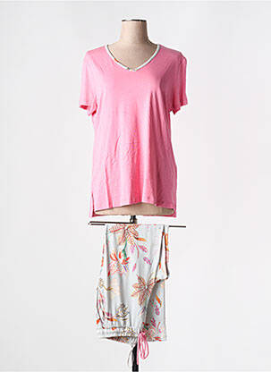 Pyjama coupe droite rose RINGELLA femme