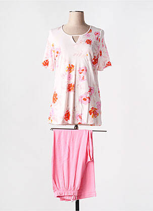 Pyjama manches courtes rose RINGELLA femme