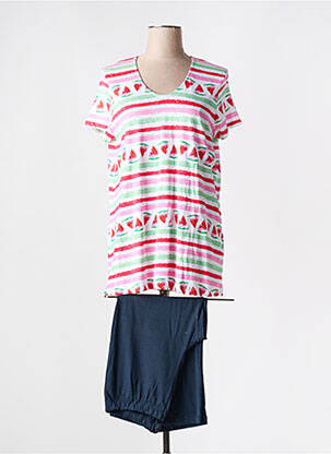 Pyjama coupe droite rose RINGELLA femme