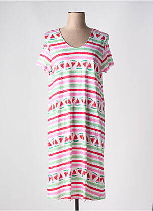 Chemise de nuit imprimé rayures rose RINGELLA femme