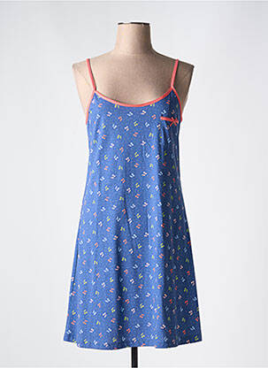 Nuisette/combinette manches bretelles ajustables bleu SENORETTA femme