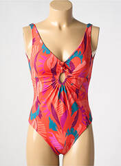 Maillot de bain 1 pièce orange LIVIA pour femme seconde vue