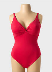 Maillot de bain 1 pièce rouge LIVIA pour femme seconde vue