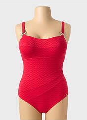 Maillot de bain 1 pièce rouge LIVIA pour femme seconde vue