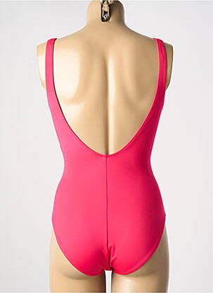 Maillot de bain 1 pièce bretelles élastiquées rose LIDEA femme