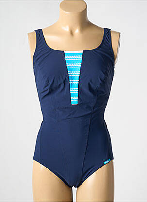 Maillot de bain 1 pièce imprimé fantaisie bleu LIDEA femme