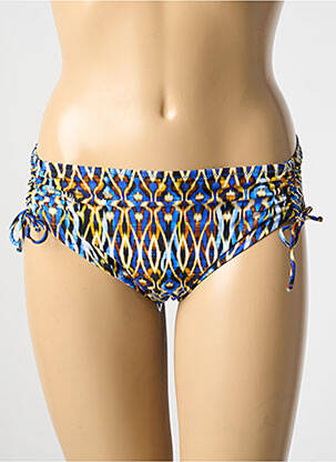 Bas de maillot de bain imprimé fantaisie culotte bleu ANTIGEL femme