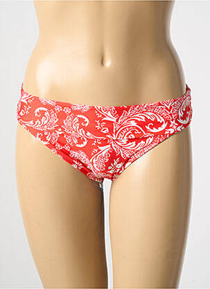 Bas de maillot de bain imprimé fantaisie culotte rouge ANTIGEL femme