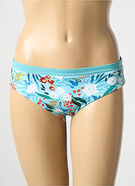 Bas de maillot de bain imprimé fantaisie culotte bleu LIVIA femme